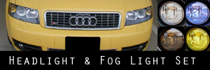 02-05 Audi A4 and S4  Headlight and Fog Light Protection Kit