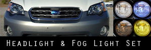 05-07 Subaru Outback Headlight and Fog Light Protection Kit