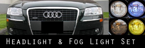 06-10 Audi A8 Headlight and Fog Light Protection Kit