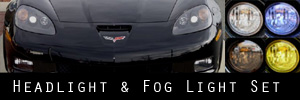 06-10 Chevrolet Corvette Z06 or ZR1 Headlight and Fog Light Protection Kit