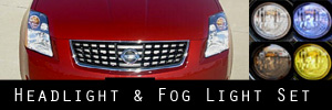 07-09 Nissan Sentra Headlight and Fog Light Protection Kit
