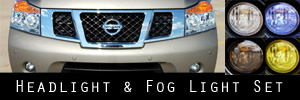 08-10 Nissan Armada Headlight and Fog Light Protection Kit