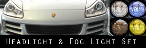 08-10 Porsche Cayenne Headlight Bumper Light and Fog Light Protection Kit