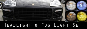 08-10 Porsche Cayenne Turbo and GTS Headlight, Bumper Light, and Fog Light Protection Kit