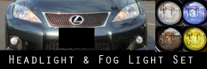 Lexus IS-F Headlight & Fog Light Protection Kit