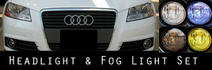 09-10 Audi A3 Headlight and Fog Light Protection Kit
