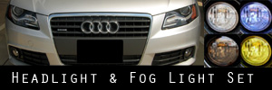 Audi A4 Headlight Fog Light Protection Kit