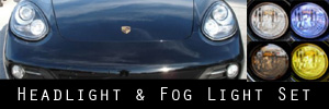09 Porsche Cayman and Cayman S Headlight and Fog Light Protection Kit