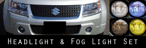 09-11 Suzuki Grand Vitara Headlight and Fog Light Protection Kit