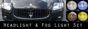 Maserati Quattroporte Headlight Fog Light Protection Kit