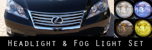 10-11 Lexus ES 350 Headlight and Fog Light Protection Kit