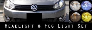 10 Volkswagen Jetta VI Headlight and Fog Light Protection Kit