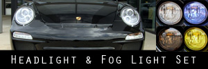 10 Porsche 911 997 GT3 Headlight and Bumper Light Protection Kit