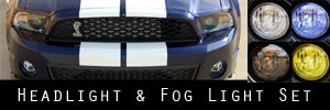 10 Ford Mustang Shelby GT500 Headlight and Fog Light Protection Kit