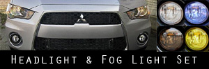 10 Mitsubishi Outlander Headlight and Fog Light Protection Kit