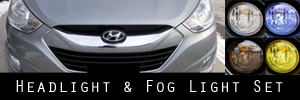 10 Hyundai Tucson Headlight and Fog Light Protection Kit