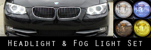11 BMW 3 Series Coupe / Convertible Headlight and Fog Light Protection Kit