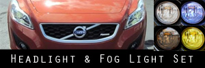 11 Volvo C30 Headlight and Fog Light Protection Kit