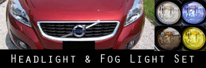 11-12 Volvo C70 Headlight and Fog Light Protection Kit