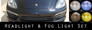 11 Porsche Cayenne Headlight Bumper Light and Fog Light Protection Kit