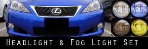 08-11 Lexus IS250 IS350 Convertible Headlight and Fog Light Protection Kit