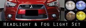 11 Mitsubishi Outlander Sport Headlight and Fog Light Protection Kit