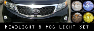 11 Kia Sorento Headlight and Fog Light Protection Kit