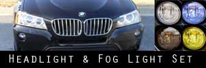 11-12 BMW X3 Headlight and Fog Light Protection Kit