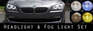 12 BMW 6 Series Headlight and Fog Light Protection Kit