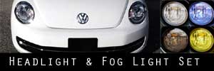 12 Volkswagen Beetle Headlight and Fog Light Protection Kit