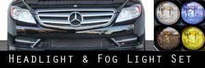 11-12 Mercedes-Benz CL-Class Headlight and Fog Light Protection Kit