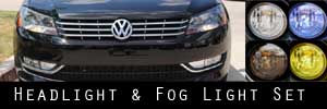 12 Volkswagen Passat Headlight and Fog Light Protection Kit