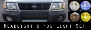 98-00 Subaru Forester Headlight, Corner Light, and Fog Light Protection Kit