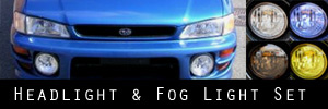 99-01 Subaru Impreza Headlight, Corner Light , and Fog Light Protection Kit