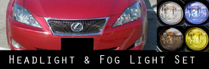 06-10 Lexus IS250 and IS350 Headlight and Fog Light Protection Kit