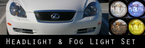 02-10 Lexus SC430 Headlight and Fog Light Protection Kit