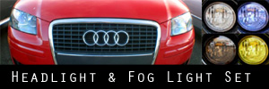 06-08 Audi A3 Headlight and Fog Light Protection Kit