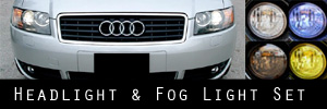 03-06 Audi A4 and S4 Cabrio Headlight and Fog Light Protection Kit