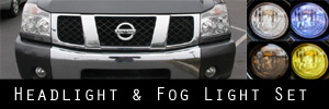 04-07 Nissan Armada Headlight and Fog Light Protection Kit