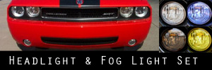 08-11 Dodge Challenger Headlight and Fog Light Protection Kit