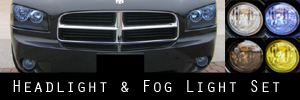 06-10 Dodge Charger Headlight and Fog Light Protection Kit