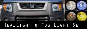 03-08 Honda Element Headlight and Fog Light Protection Kit