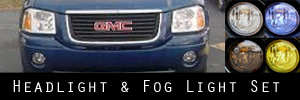 03-09 GMC Envoy Headlight and Fog Light Protection Kit