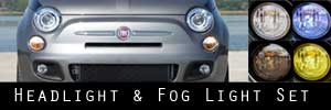 12 Fiat 500 Headlight, Signal Light, and Fog Light 