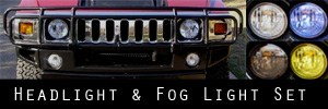03-09 Hummer H2 Headlight and Fog Light Protection Kit