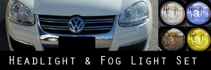 06-10 Volkswagen Jetta V Headlight and Fog Light Protection Kit