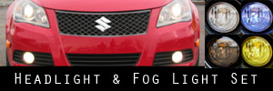 10 Suzuki Kizashi Headlight and Fog Light Protection Kit