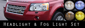 08-10 Land Rover LR2 Headlight and Fog Light Protection Kit