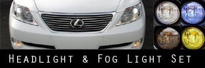 Lexus LS460 Headlight & Fog Light Protection Kit