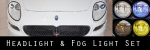 02-06 Maserati Coupe and GranSport Headlight and Fog Light Protection Kit